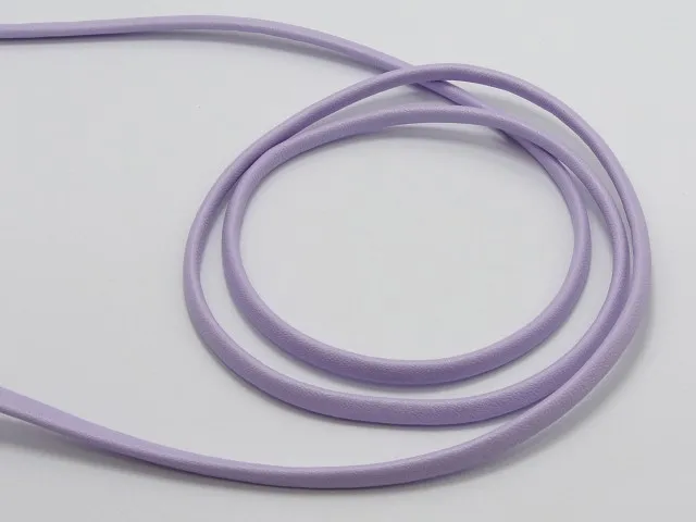 Светло-фиолетовый плоский шнур для ювелирных изделий из мягкой синтетической