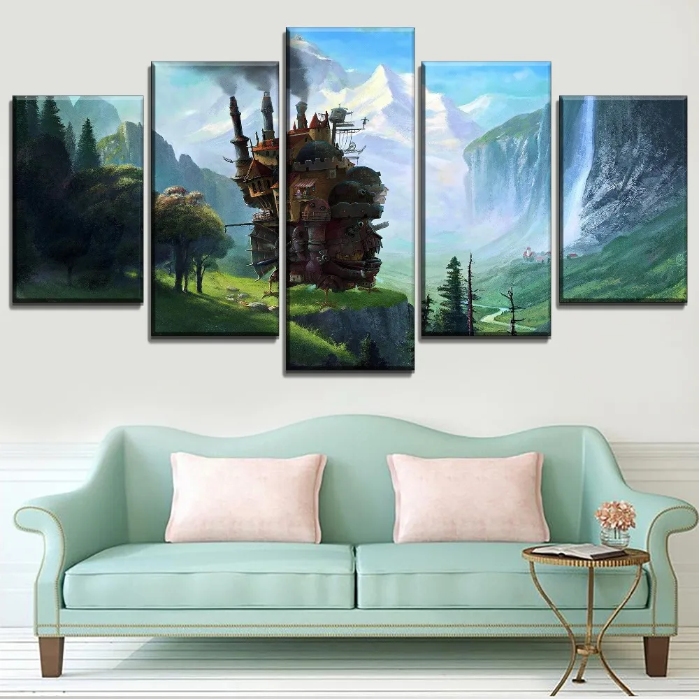 Модульная картина комплект из 3 предметов с героями мультфильмов Ходячий плакат