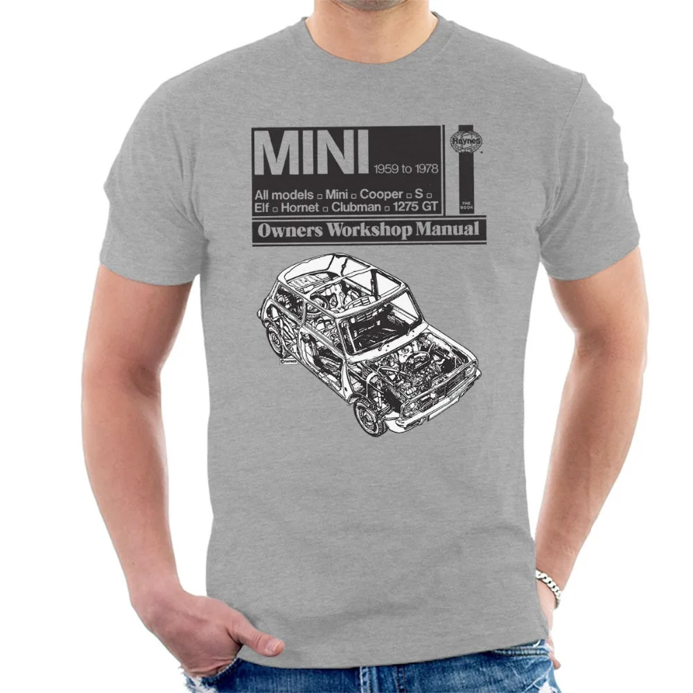 

British Classic Car Mini 1959 Fashion Men and Woman T Shirt Free Shipping Top Tees Custom Any Logo Size Hip Hop T Shirt