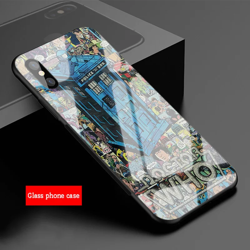 Doctor who tardis художественный Синий чехол из закаленного стекла для телефона iPhone 6 6plus