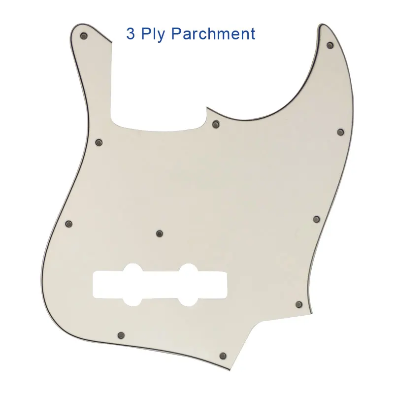 3Ply Parchment Pleroo пользовательские гитарные части-для MiJ Jazz Bass Сделано в Японии гитары накладки царапины пластины - Цвет: 3Ply Parchment