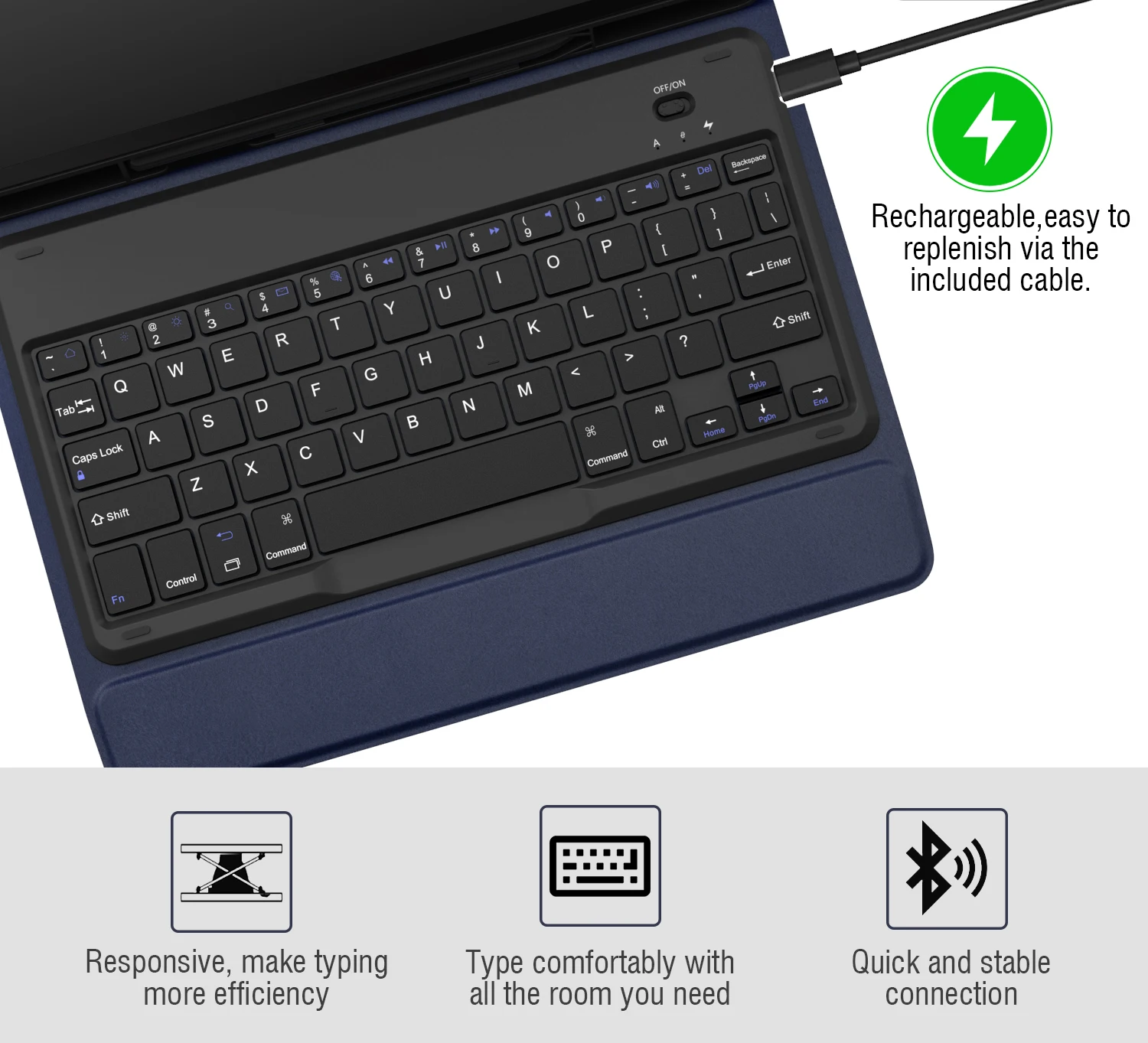 Чехол с клавиатурой MoKo для samsung Galaxy Tab S4 10,5, тонкий беспроводной чехол с клавиатурой, чехол с подставкой, держатель для ручки для Galaxy Tab S4 10,5