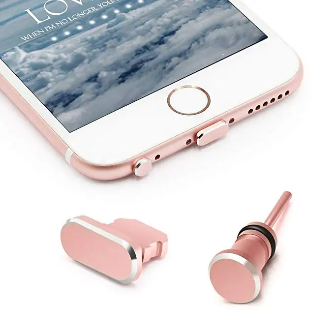 Один комплект противопылевые Заглушки для iPhone 8 зарядки порты и разъёмы Plug& 3,5 мм разъем наушников с чехол для Apple iPhone 8 Plus 7 X iPhone 6s 6