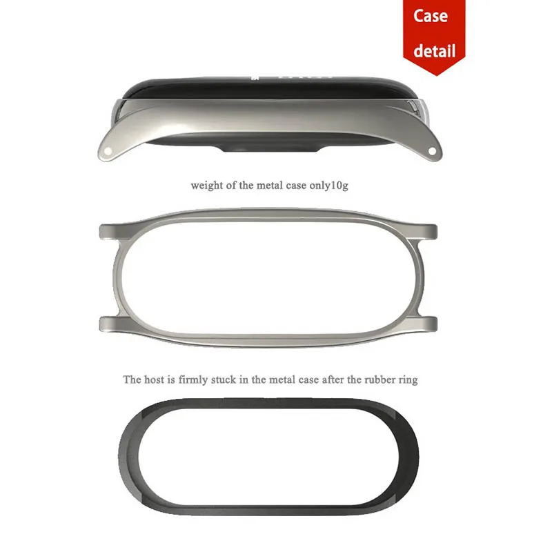 Сменный ремешок для часов из нержавеющей стали XiaoMi Miband 3 JLRJ88|Смарт-аксессуары| |