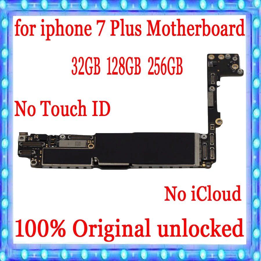 Материнская плата для iPhone 7 Pluus 5 дюйма разблокированная материнская с Touch ID/без ID