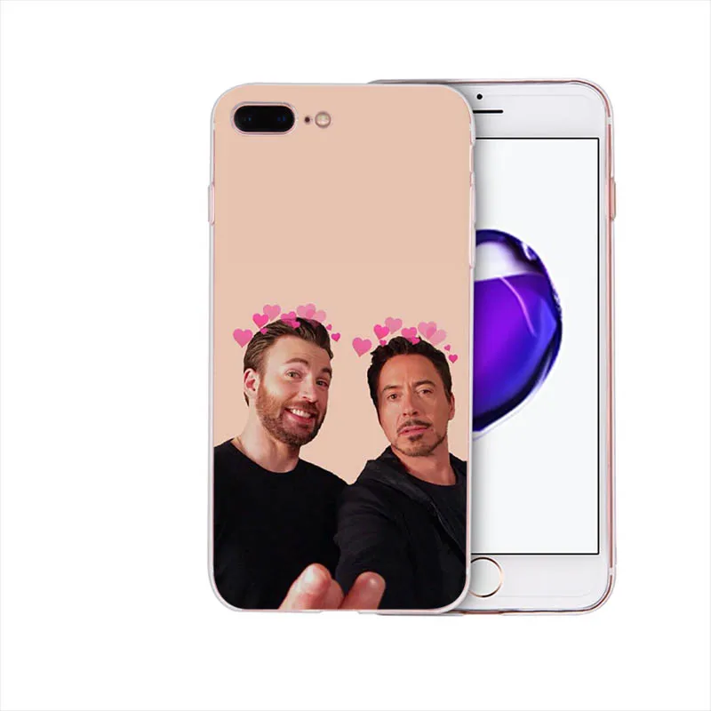 Криса Эванса Марвел Капитан Америка мягкий чехол для iPhone X чехол для телефона XS max XR 6plus 6s 6 Coque 5 5S SE 7 8 8plus 7plus Funda - Цвет: case 2