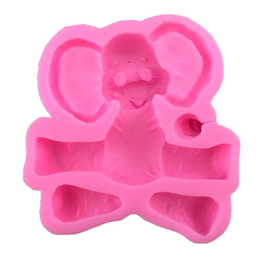 Силиконовые формы в виде слона для мастики торта инструменты выпечки кексов