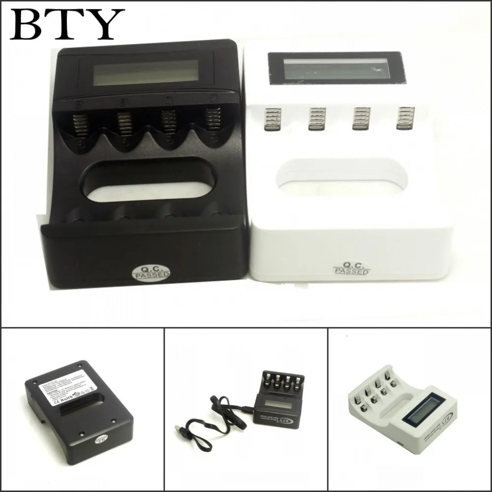 

Зарядное устройство USB BTY-C704-A4 с ЖК-дисплеем для 1-4 шт. Ni-MH Ni-CD AA AAA