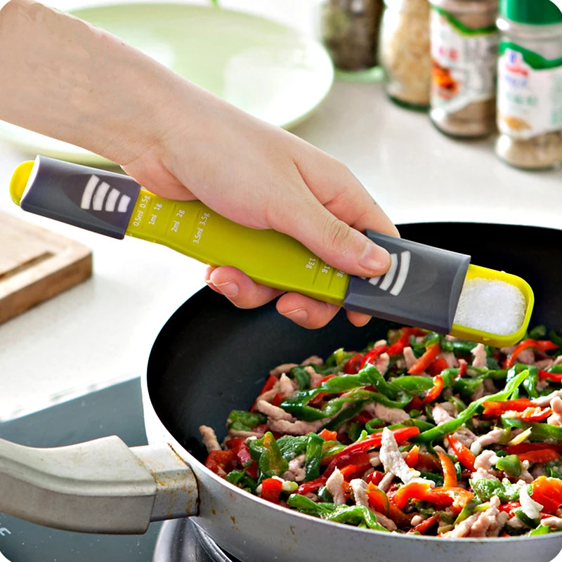 2020 с двойным концом восемь киосков мерные ложки регулируемой шкалой