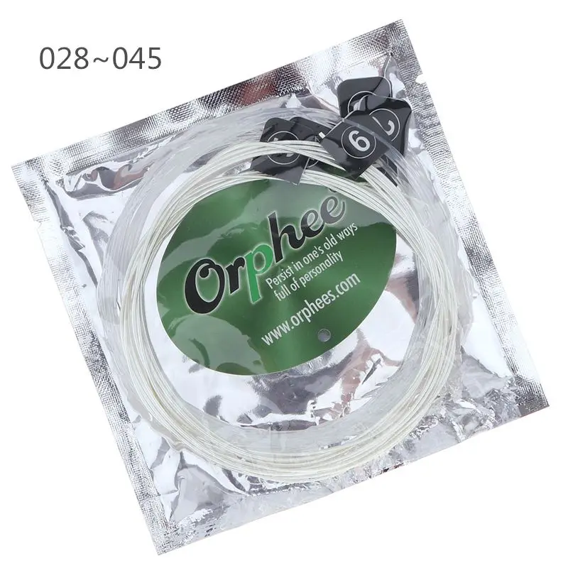 Orphee 6pcs/set Guitar Strings Conventional Classical String Series E/B/G/D/A/E Use High-quality Nylon Wire Feel Modera | Спорт и