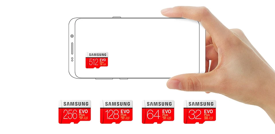 SAMSUNG Micro SD карта 32 Гб класс 10 16 Гб microSD карта памяти 64 ГБ EVO+ EVO Plus 256 ГБ 128 ГБ TF карта cartao de memoria