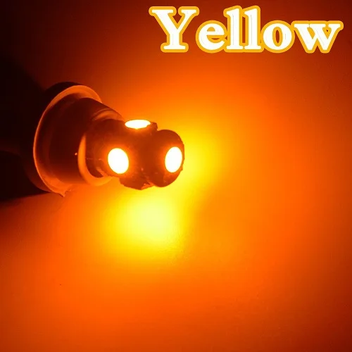 Flytop 10 x T10 CANBUS 5SMD 5050 SMD безотказная автомобильная лампа W5W 194 светодиодный светильник авто задний светильник белый синий желтый красный цвет CAN BUS - Испускаемый цвет: Цвет: желтый