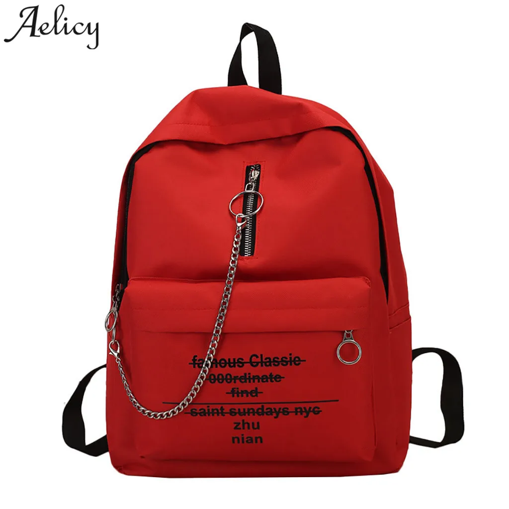 Aelicy/женские рюкзаки из парусины с буквенным принтом школьные сумки для девочек