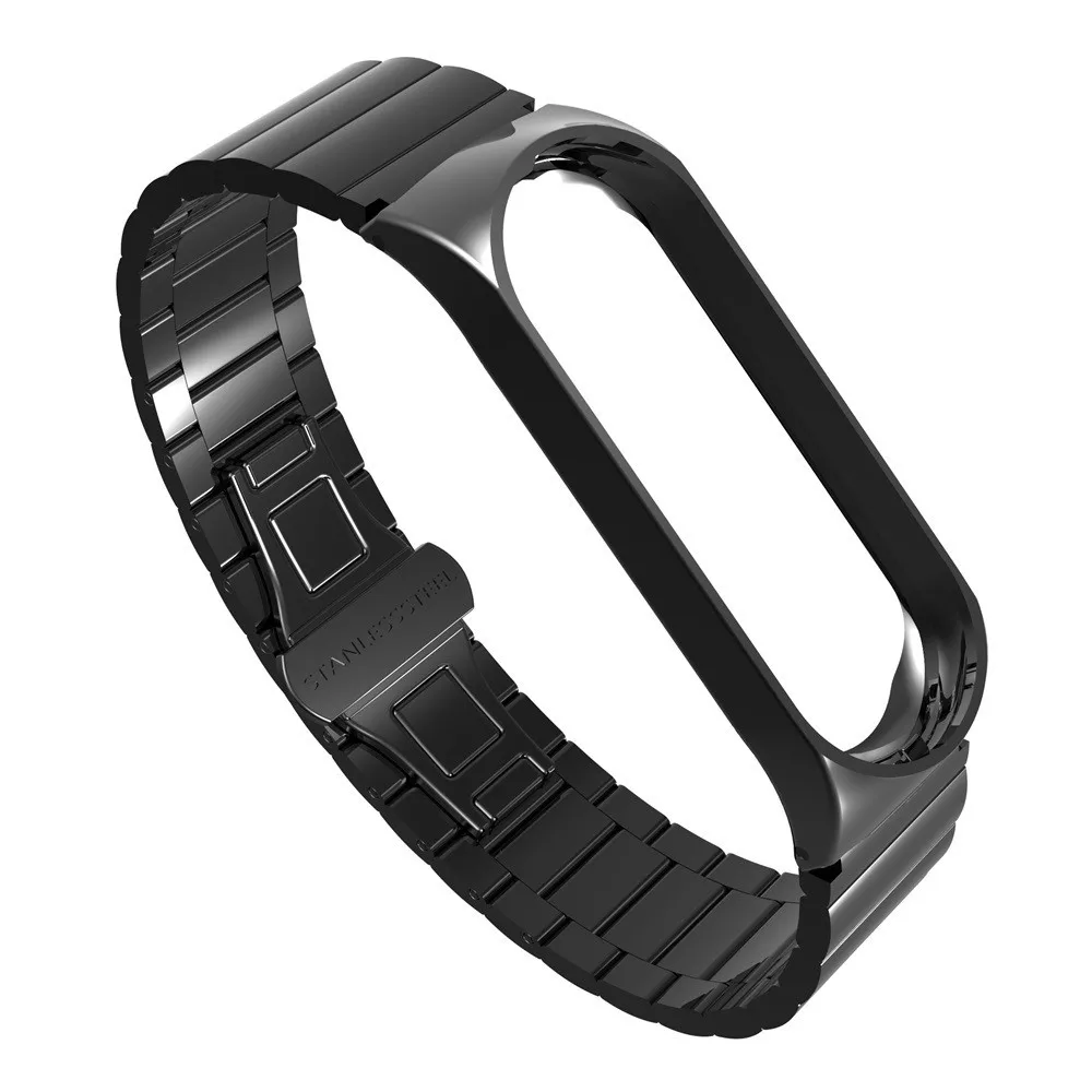 Новейший браслет из нержавеющей стали ремешок для часов XiaoMi Mi Band