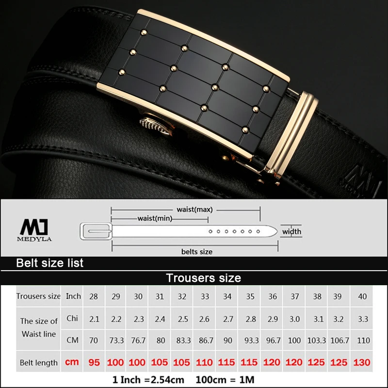 MEDYLA, мужские тактические ремни для мужчин, деловые, сплав, пряжка, ceinture homme, Модные мужские автоматические пряжки, кожаный ремень