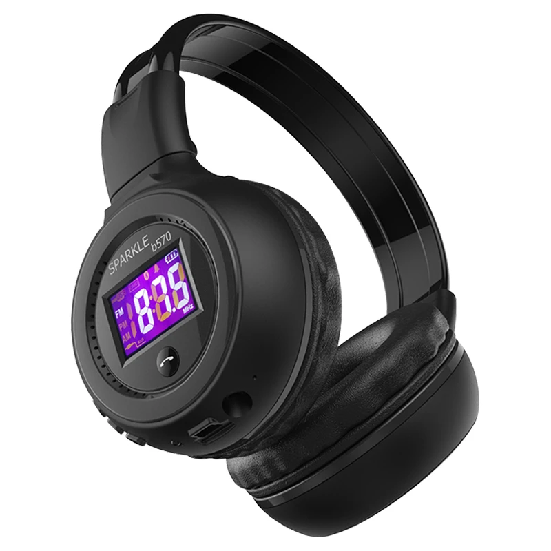 

ZEALOT B570 Stereo Bluetooth Headphone Wireless Earphone LCD Screen FM Radio TF Card MP3 Play With Microphone