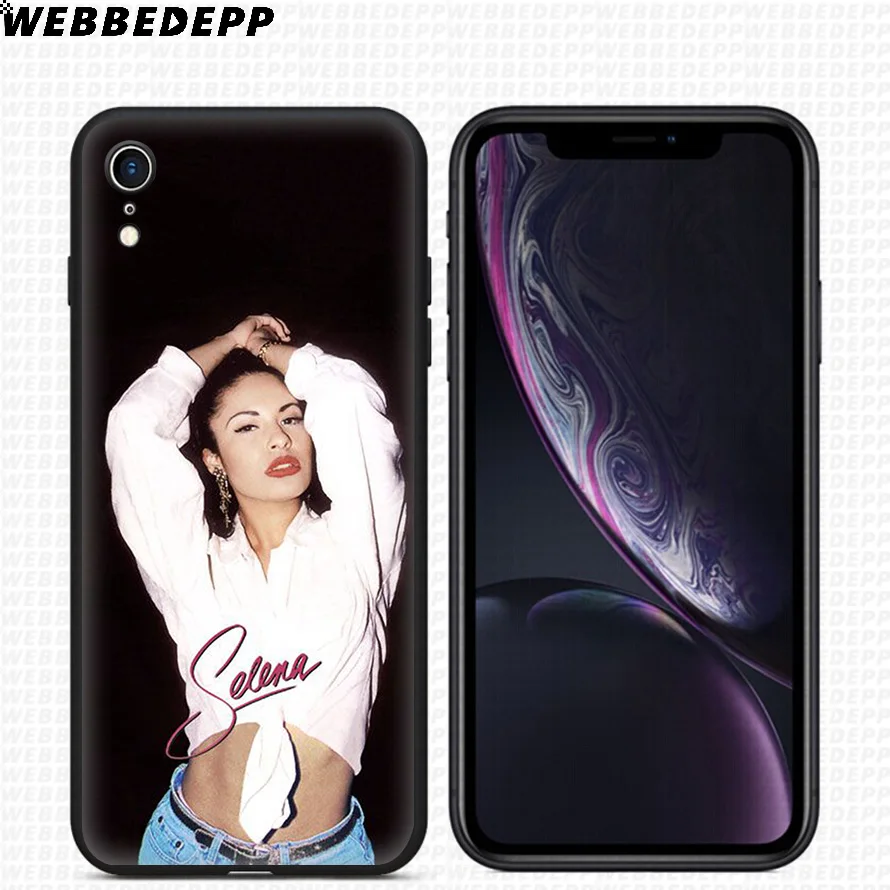ВЕББЕДЕПП Силиконовый чехол Selena Quintanilla для iPhone 11 Pro Xr Xs Max X или 10 8 7 6 6S Plus 5 5S SE включительно.