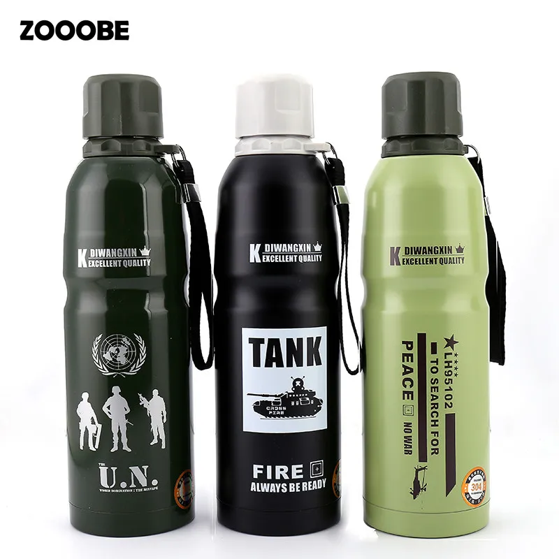 ZOOOBE 850 мл Термос для воды из нержавеющей стали активного отдыха кемпинга спорта