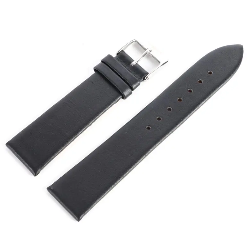 12 22 мм Мужской Женский ремешок из искусственной кожи тонкий водонепроницаемый