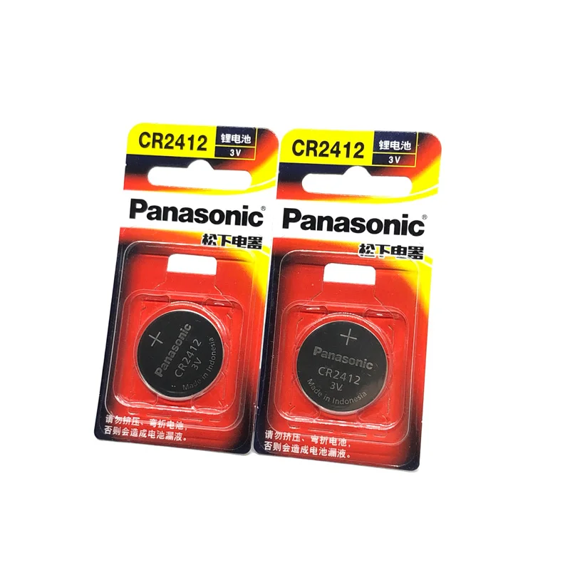 400 шт./лот новая версия Panasonic CR2412 CR 2412 3V литиевая Кнопка монета часы батарея брелок