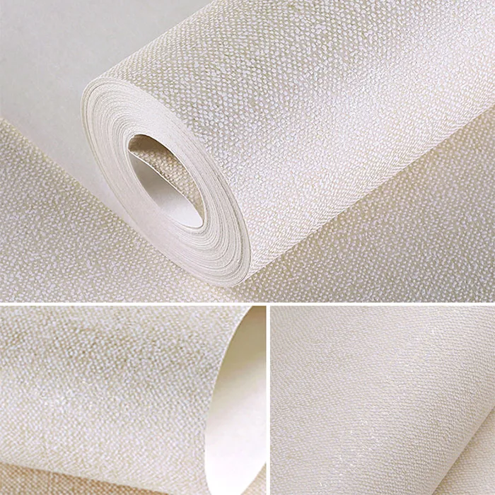 Light Beige Обои однотонные в рулоне для домашнего декора, гостиной, спальни, скандинавского серого цвета, современный нетканый ТВ фон, настенные однотонные обои - Цвет: Light Beige