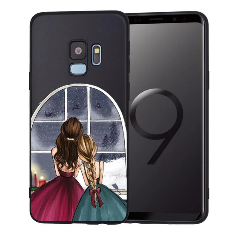 Чехол для телефона с изображением мышки для мамы и девочки для Samsung Galaxy S8 S9 S10 Plus S7 S6 Edge S10 Lite Note8 9 family Cover Etui