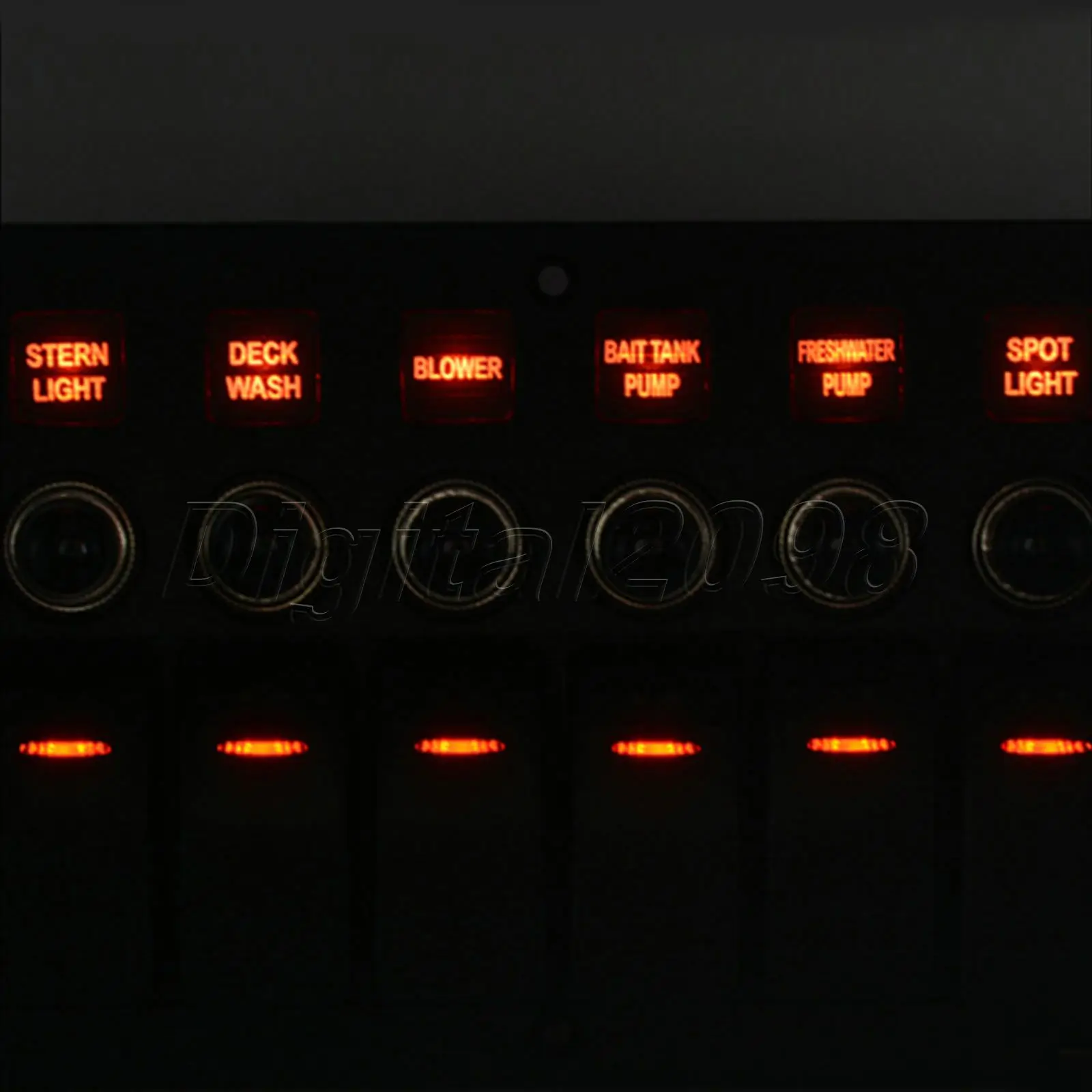 Yetaha 6 банд клавишный переключатель панель автомобиля морские лодки