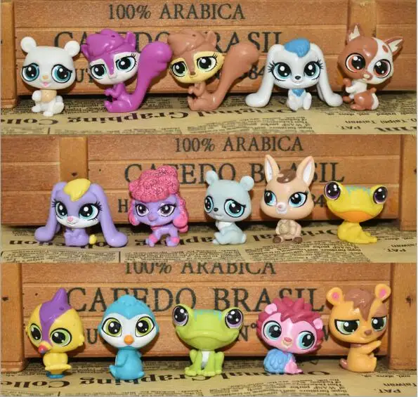 

15Pcs/Bag Toy Little Pet Model Animal Dolls Collection Action Figures Toy Birthday Gift For Baby Girl Wholesale