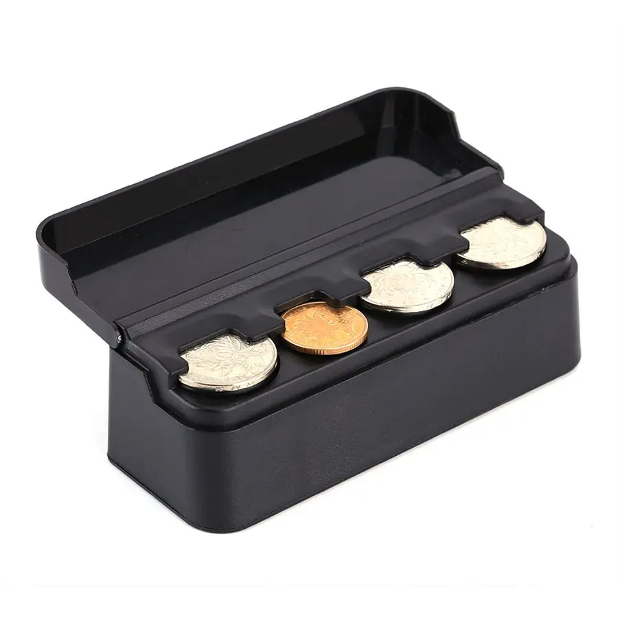 Car-Styling 2016 New Arrive Car Coin Pocket Case Loose Change Storage Box Money Wallet Piggy Bank Holder Organizer | Автомобили и