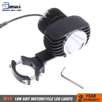 bosmaa motorcycle led headlight spotlight 18w 2700lm motor car fog light drl driving hunting lamp xhp70 chips 1set