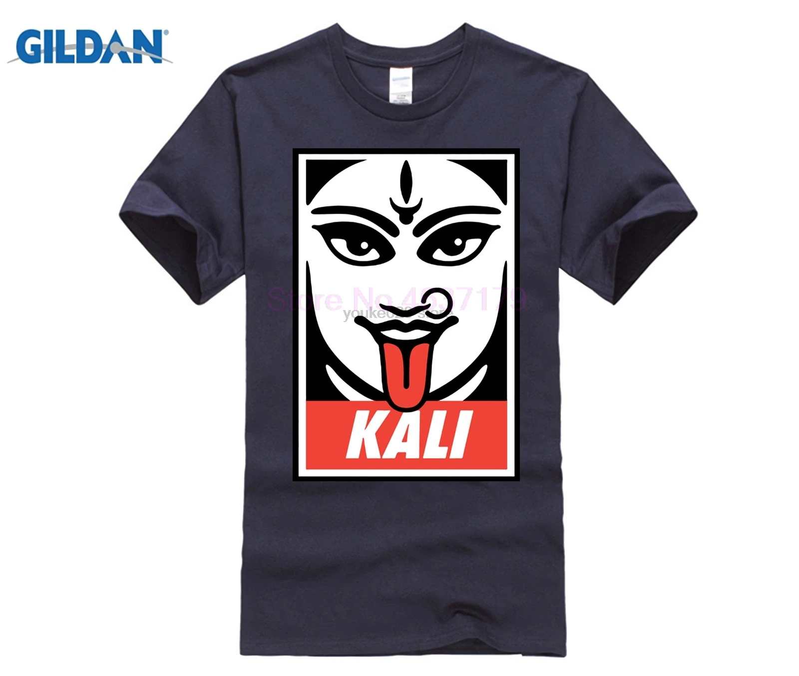 Индуистская богиня Kali II футболка мужская Молодежная чистый хлопок с коротким