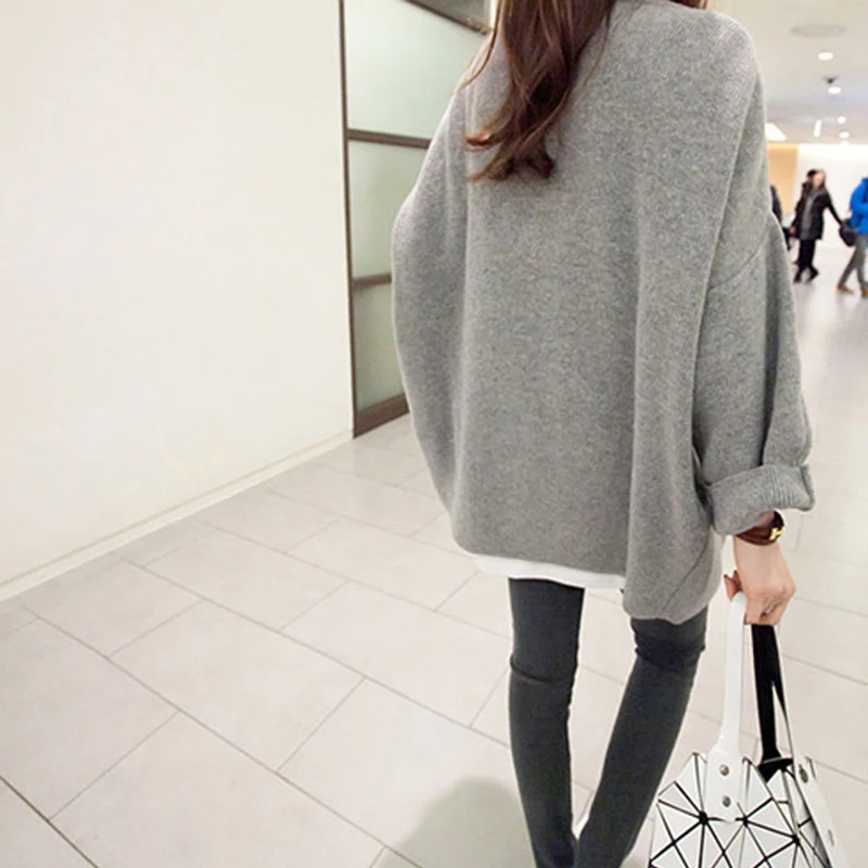 2016 Осень Новый Повседневная Твердые Плюс Размер Кардиганы Женщины Моды Летучая