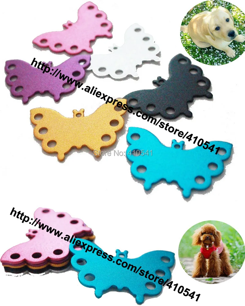 Бесплатная доставка DHL Товары для домашних животных смесь цветов 45*30 мм ПЭТ-теги в