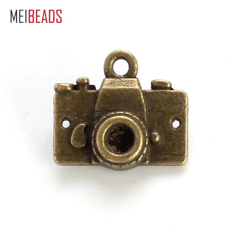 MEIBEADS винтажный цинковый сплав Античная бронза камера Очаровательная подвеска