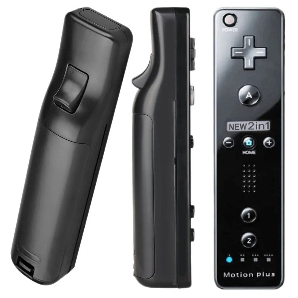 Для nintendo wii 2 в 1 беспроводной пульт дистанционного управления Встроенный Motion Plus Nunchuck для геймпада джойстик аксессуары для видеоигр
