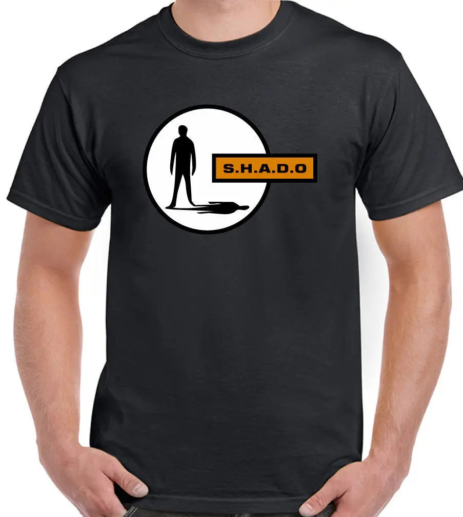 

SHADO - Mens Retro T-Shirt UFO Sci Fi Gerry Anderson TV Show 3D Men Hot Cheap Short Sleeve Male T shirt