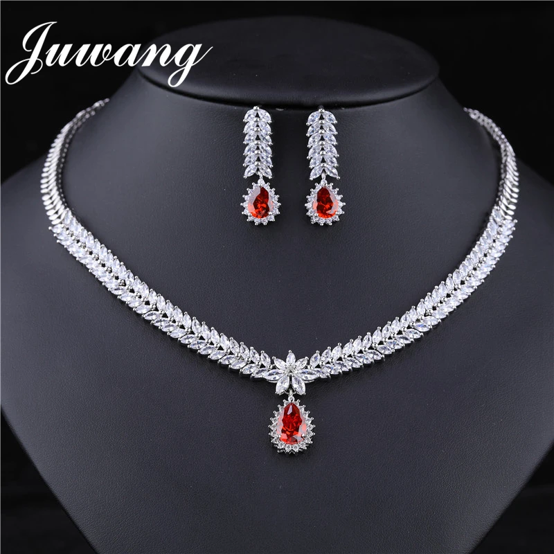 JUWANG золото Дубай ювелирные наборы Parure Bijoux Femme Mariage элегантный Африканский комплект ювелирных изделий для женщин Подарки на день Святого Валентина 925 - Окраска металла: style 6