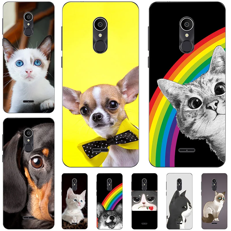 Милый чехол для телефона с животными кошками и собаками Alcatel 1C/1X/3/3C/3 V/3X/5 V модный