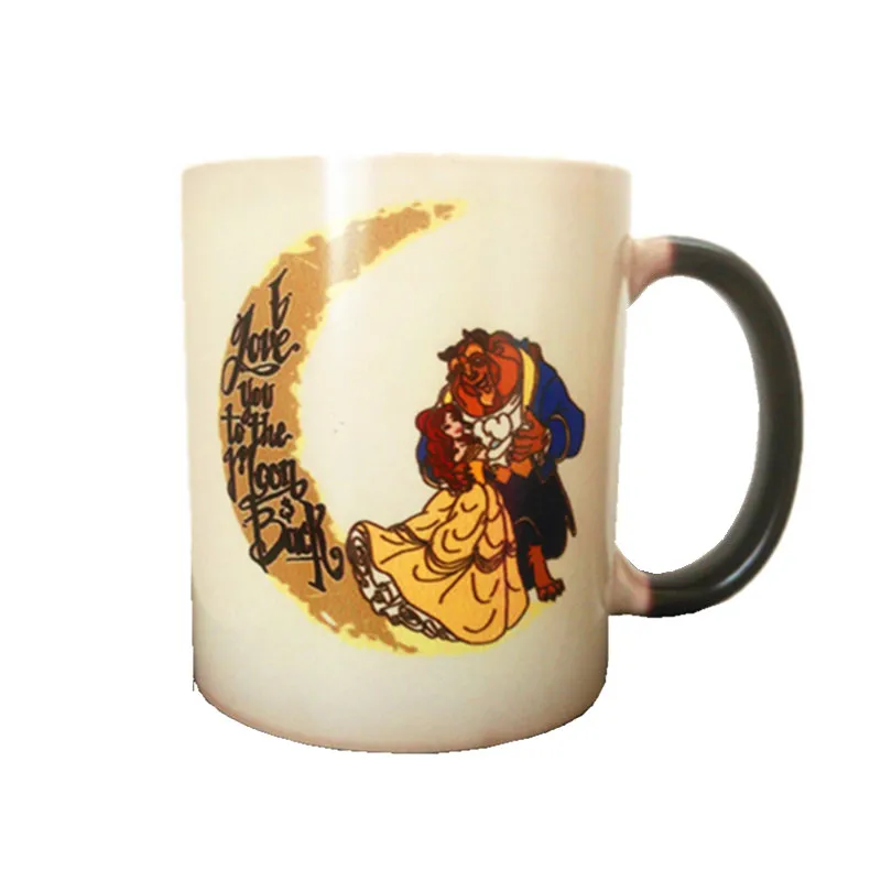 Красавица и Чудовище кружка кофе Цвет чашка Изменение таза Bella Y Bestia Copo Drinkware Heat