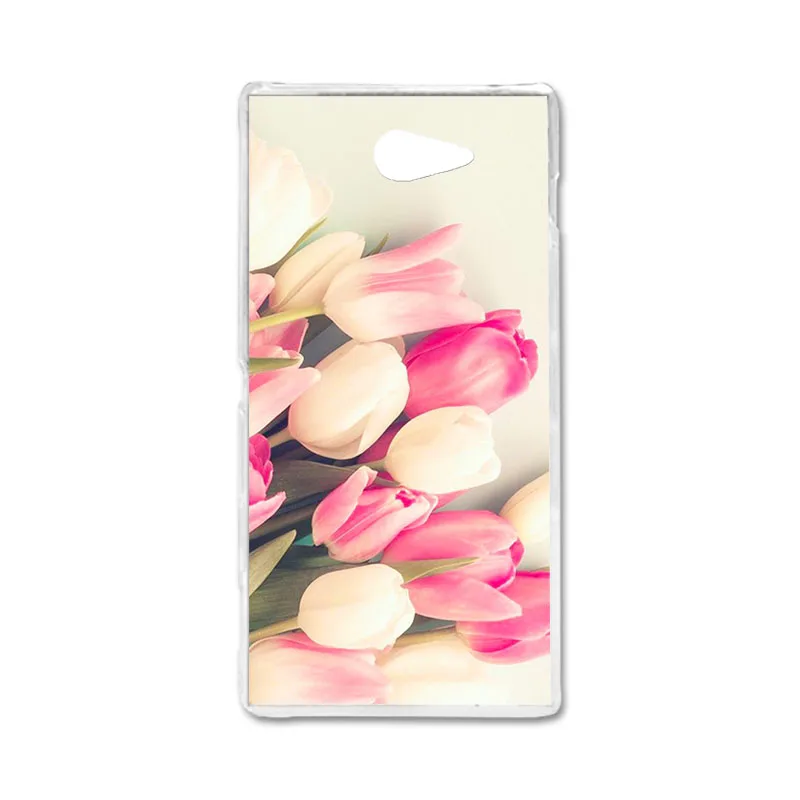 Силиконовый чехол для телефона, чехол для sony Xperia M2 D2302 S50H D2303 D2305 D2306, двойной чехол из ТПУ с милыми животными - Цвет: Q100