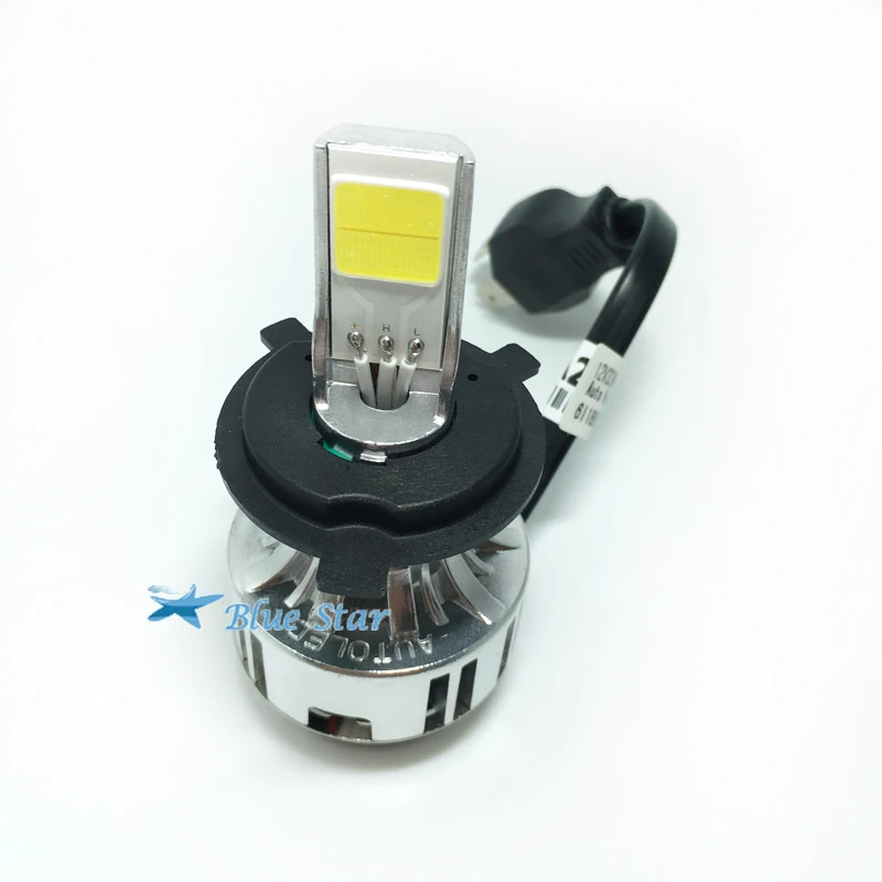 Светодиодный H4 автомобилей головной светильник s комплект 66 Вт 6000lm авто передний