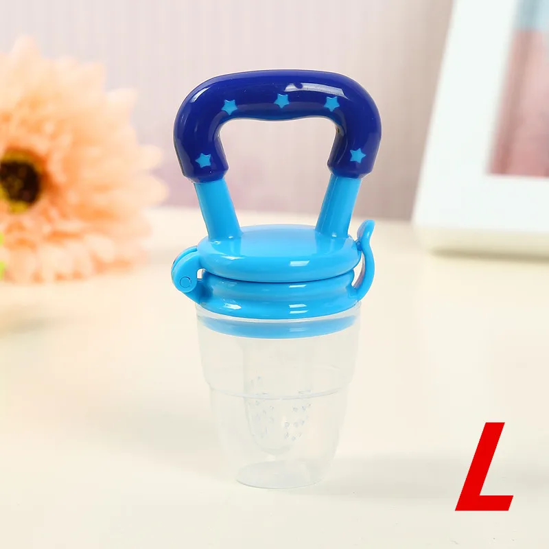 blue L 1 шт., Детская соска, свежее питание, соска для молока, кормушка для детей, соска для кормления, безопасные детские принадлежности, соска, бутылочки - Цвет: blue L