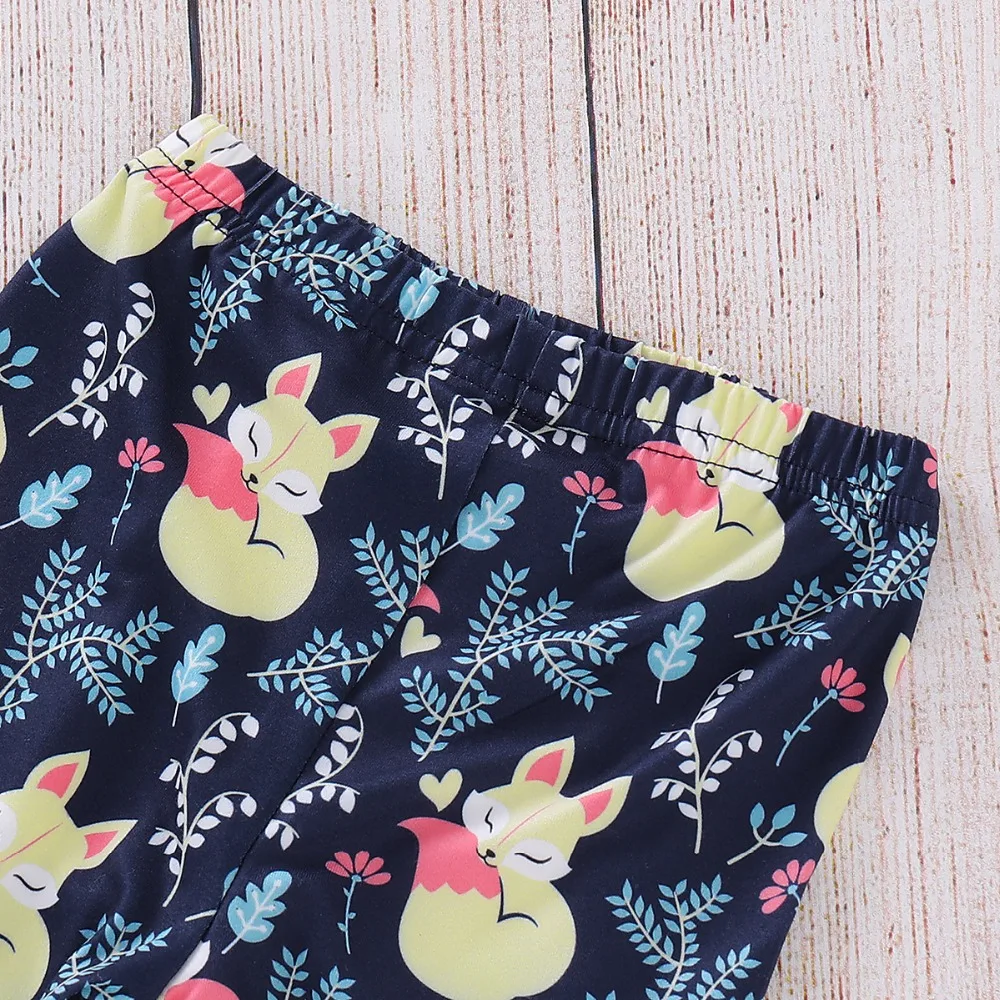 baby boy girl newborn clothing long sleeve fox rompers tops+long pants+hat 3pcs toddler outfits meisje kleding | Детская одежда и