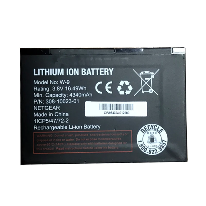 3.8V 4340mAH W-9 Rechargeable Battery For Netgear Sierra Aircard AC815 Verizon Jetpack AC791L Hotspot 4G W9 Wireless Router | Электроника