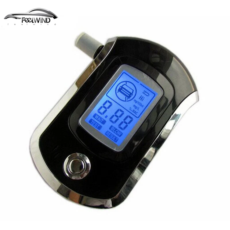 Professional Police Digital Breath Alcohol Tester Breathalyzer AT6000