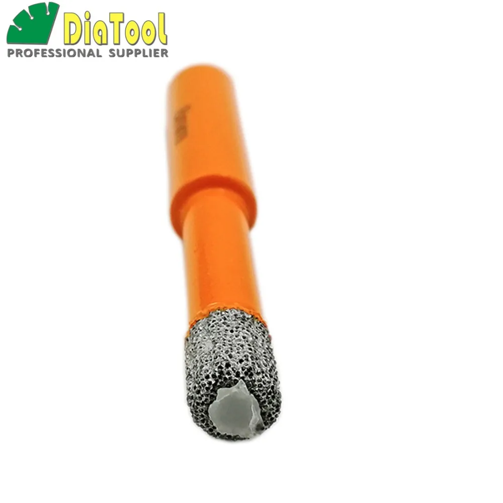 Diatool 2 шт. 8 мм Круглый хвостовик сухой сверла вакуумные паяные diamond коронки