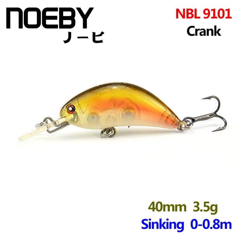 NOEBY 1 шт. приманка для ловли рыбы 40 мм/3 5g 0 8 м опускается на дно супер Crankbait приманки