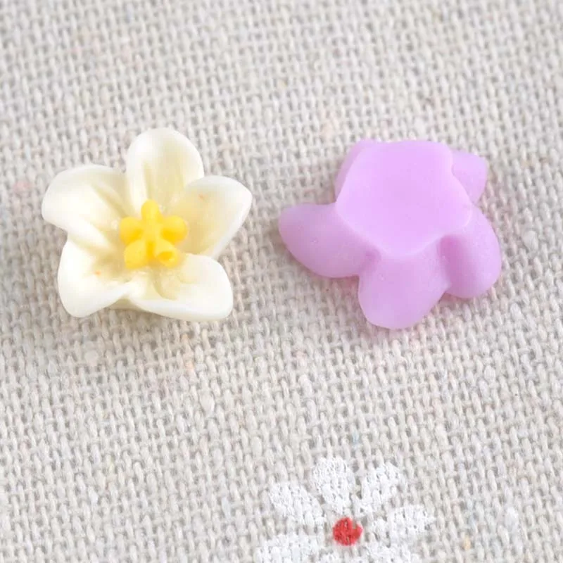50 шт. бусины из смолы 8 мм карамельные цвета|resin beads|beads no holeresin flower beads |