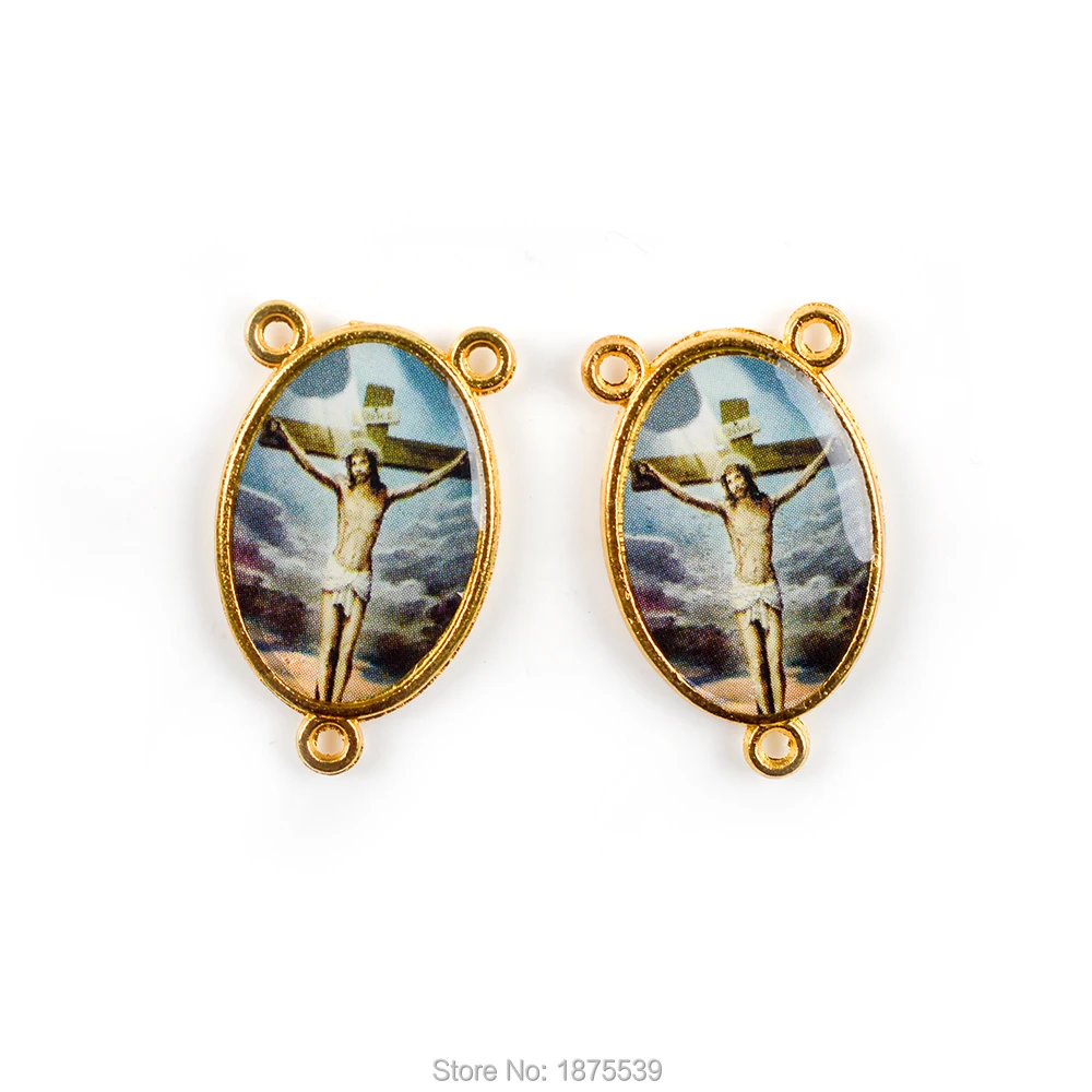 RQ192-20 Золотой Цвет Четки центр медали наша Леди Фатимы Lourdes Virgin Mary Theresa - Цвет: RQ192-20