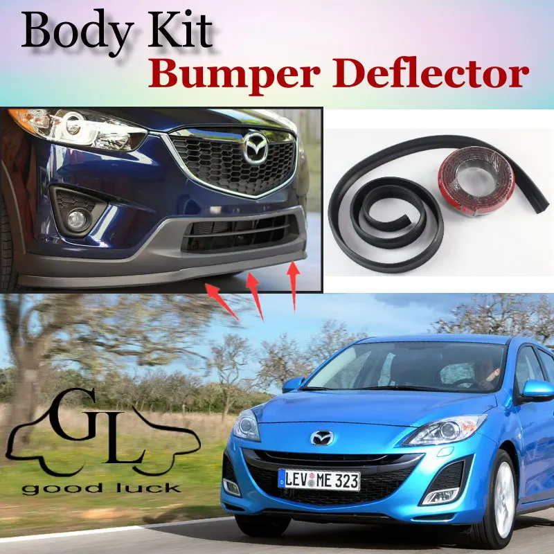 Для Mazda 3 для Mazda3 M3 Axela BK BL BM дефлектор бампера/переднего спойлера тюнинга